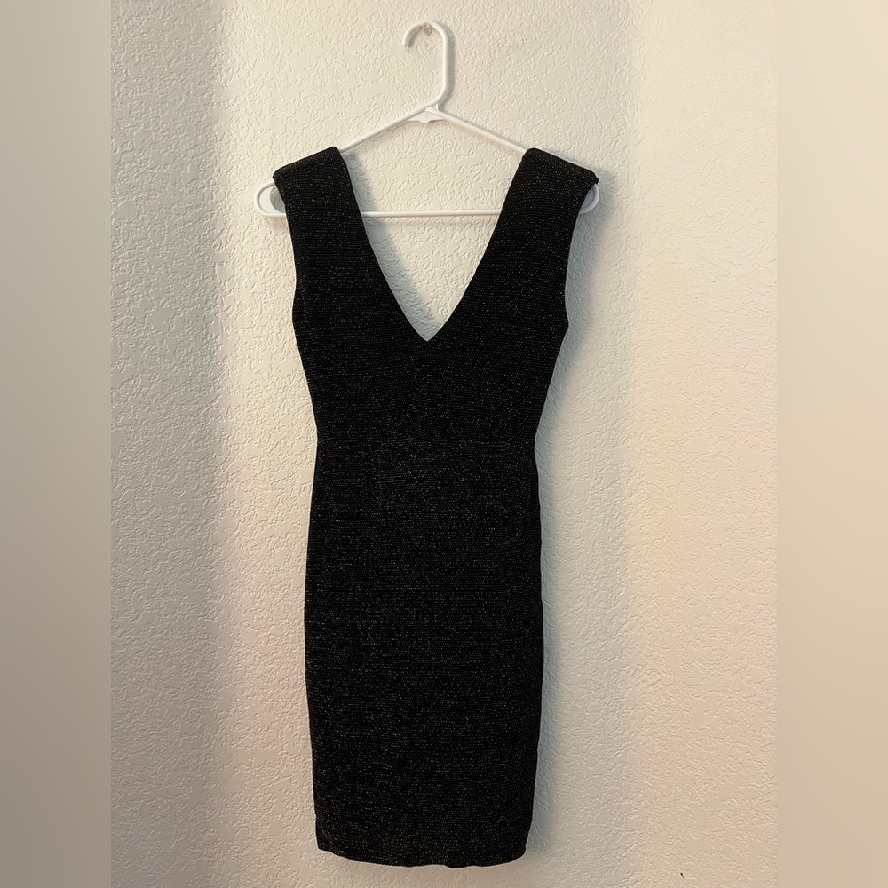 Forever 21 Black Dress with Gold Detailing